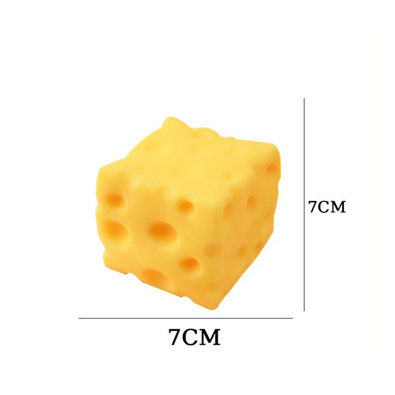 Giant Cube Cheese Squeeze Toy Simulation Extra Large Size Cheese Fidget Toy Slow Rebound Shapeable Venting Ball Gifts