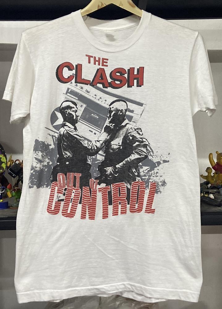1984s THE CLASH Out of Control Punk Tshirt Cotton S234XL Unisex T-Shirt S