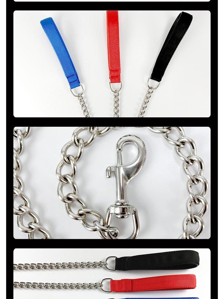 Stainless Steel Anti-Bite Dog Leash - Durable Chain for Small To Large Dogs
