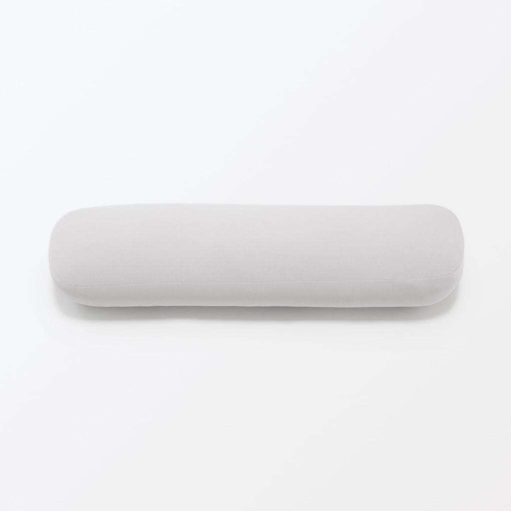 MUJI Cooling Body Pillow that can also be used as a back support, 26 x 110 x 26 cm, Gray, 84758577