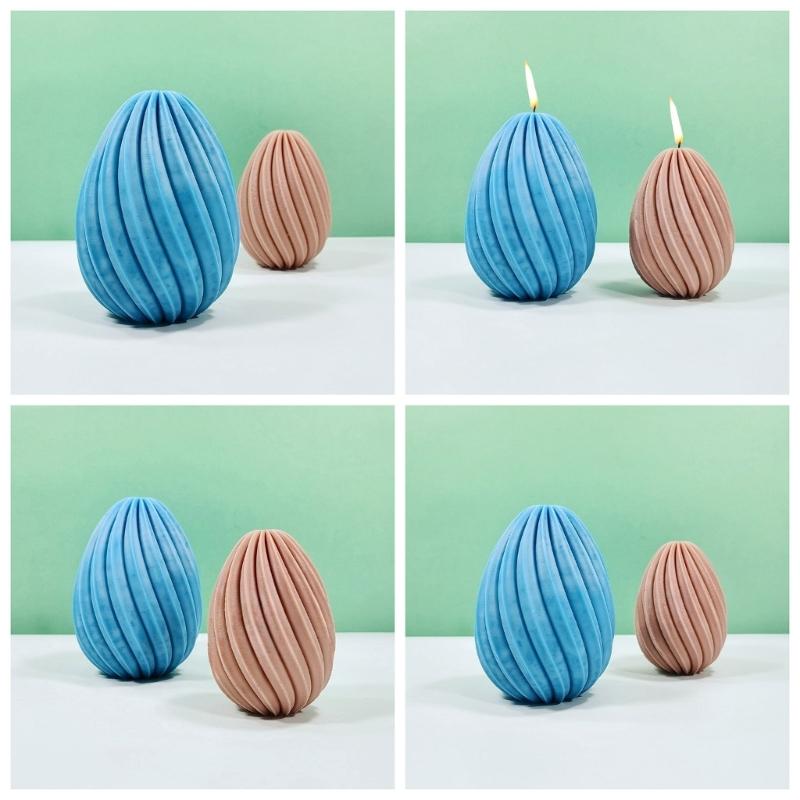 Spirals Geometric Candle Molds Silicone Mould Plaster Molds Epoxy Resin Molds Baking Molds for Chocolate Decorations