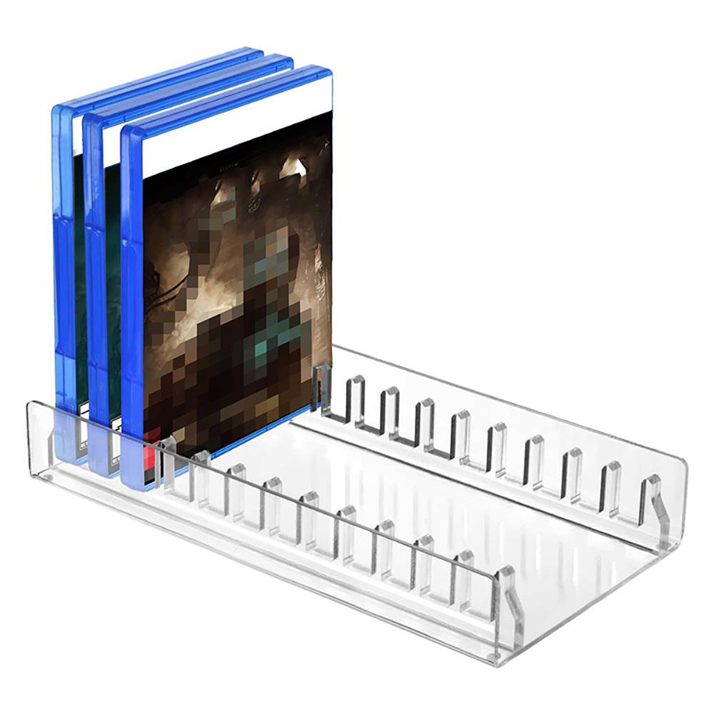 Стеллаж для хранения PS5 PRO Органайзер для игровых дисков Стойка-витрина Акриловый держатель для игровых дисков