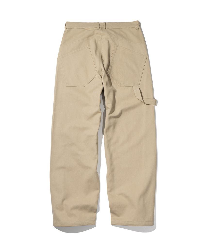 MASSNOUN Curved Carpenter Cotton Pants Msscp001-Bg