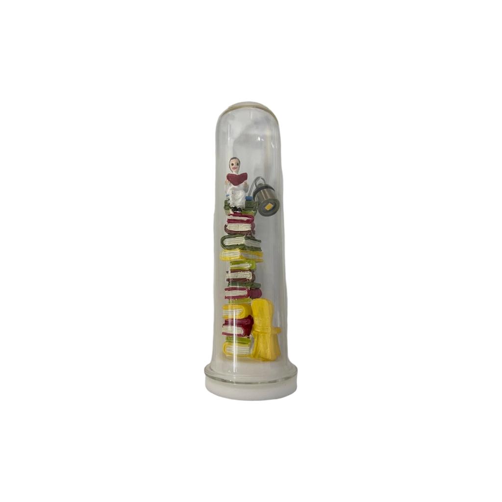 Reader Night Light Eye  Book Night Light Stacking Book Light Reading Corner Lighting Glass Ceiling Light With Bulb Bookshelf Light