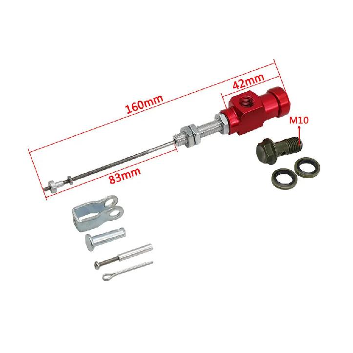 ZSDTRP M10x1.25mm Motorcycle Hydraulic Brake Clutch Master Cylinder Rod System Performance Efficient Transfer Pump