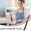 1pcs 28cm Long Handle Spatula For Cooking Utensil Wood Spatula Turner Kitchen Cooking Utensil Wooden Tool Baking Pastry Shovel