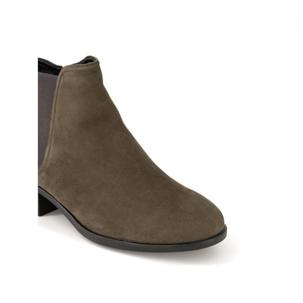 Soda Women S chelSea Ankle bootS Green Alb404 Gn69 3.5cm