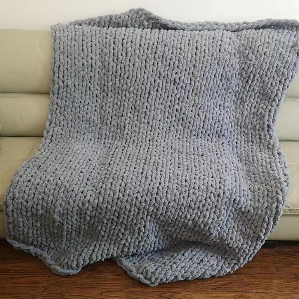 Ručně tkaná duhová deka z vlny s kočičím ocasem: Útulný, Nepouští vlákna, Odolný proti vyblednutí