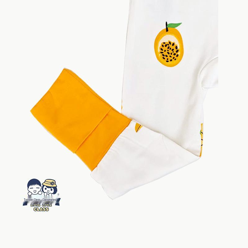 Bamboo Fiber Baby Romper with All-Over Print - Long Sleeve Onesie