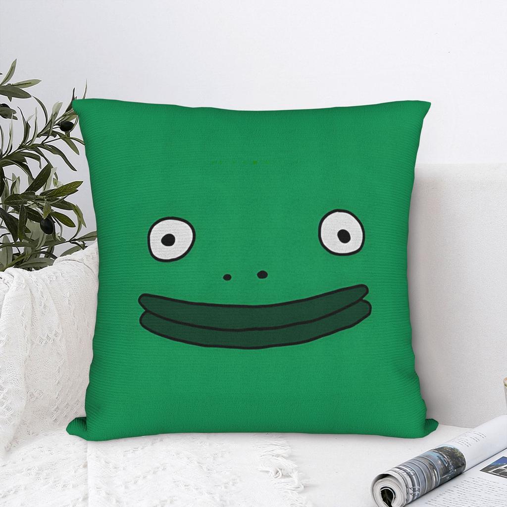1Pc Mr. Frog Parabolic Pattern Pillowcase, Sofa Cushion Cover Decorative