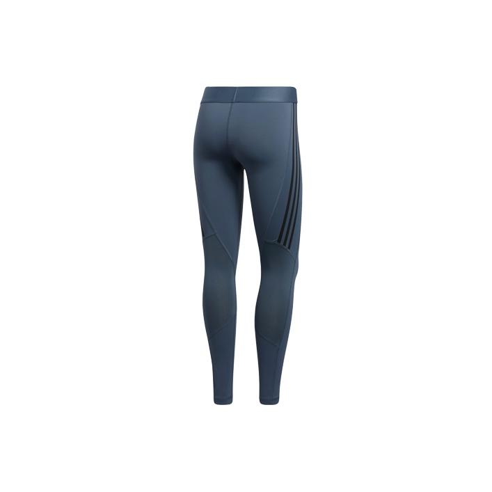Adidas Solid High-Waisted Slim Fit Sports Trousers Women Bottoms Heritage-Blue GC8185