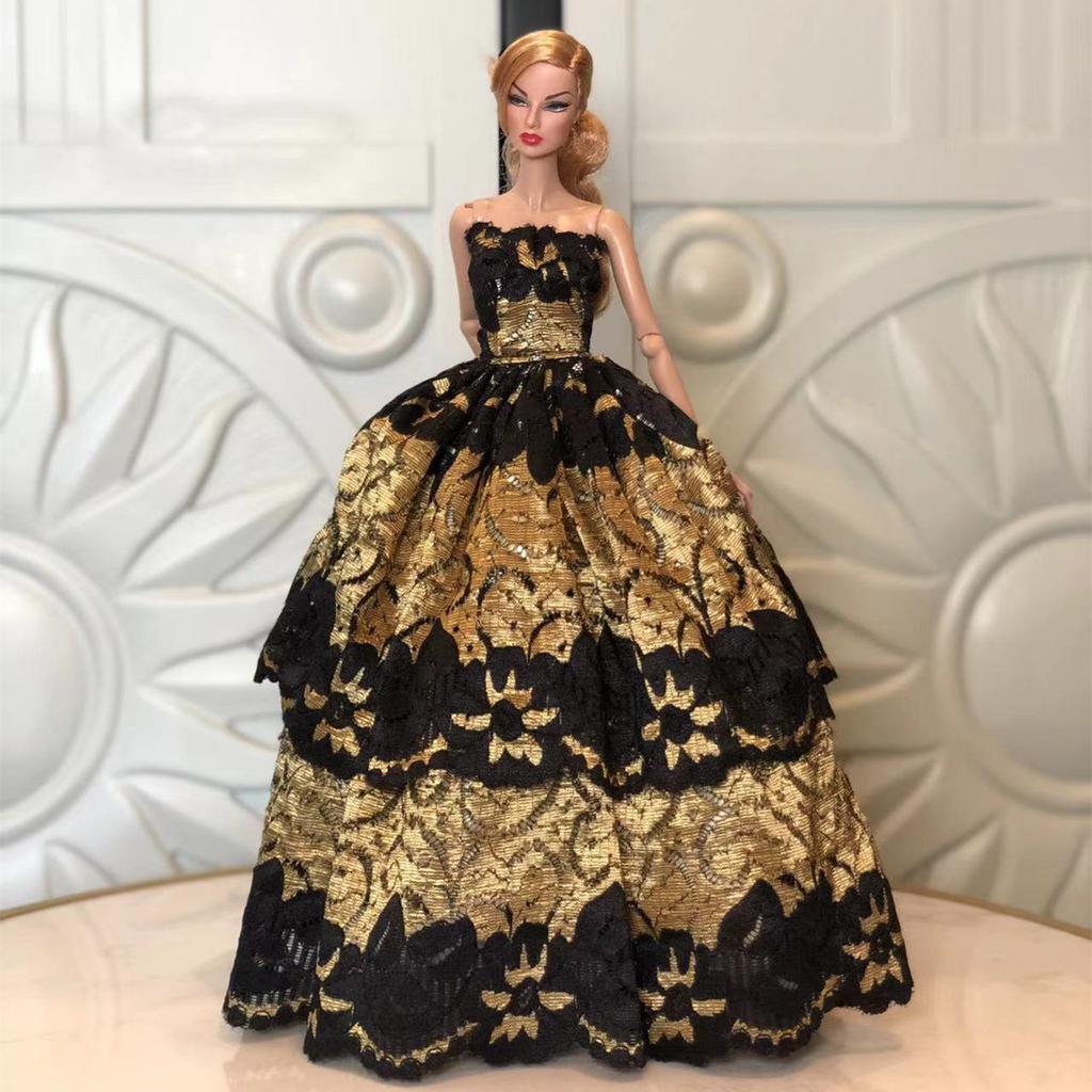 Doll Handmade Clothes Dress Gown 30Cm Doll Dress Up Wedding Dress Fashion High-Grade Evening Dress For 11.5 Inch DollBody 1/6