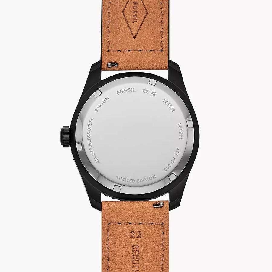 Fossil Limited Edition Solar-powered OliveLeather And Denim Watch LE1136