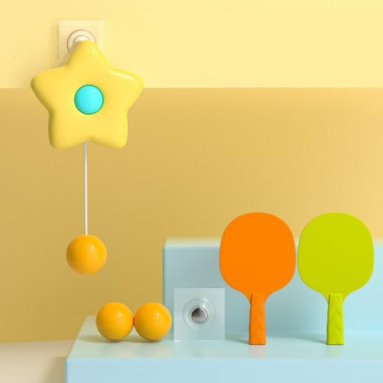 1 Set Children Indoor Hanging Table Tennis Trainer Set Automatic Rebound Ping-Pong Practice Toy Improve Sensory Educational Toy Parent-child
