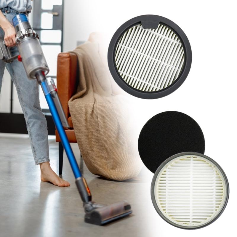 Pack of 3 Vacuum Filter Replacement Part Round Filter Vacuum Cleaner Accessories Replacement Filter for Vacuum Cleaner