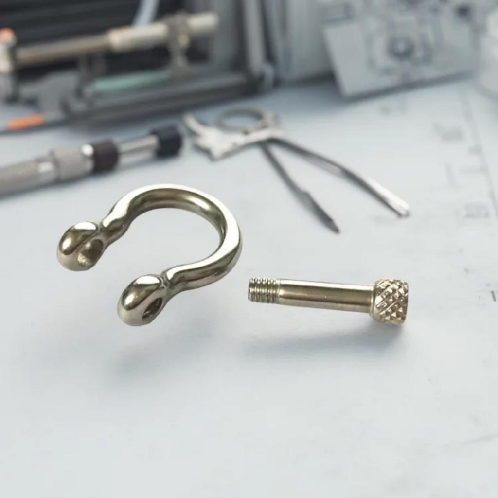 5 pcs /lot Outdoor Survival Bracelet Stainless Steel Color Horseshoe Buckle Bracelet Connection Fastener Jewelry Making