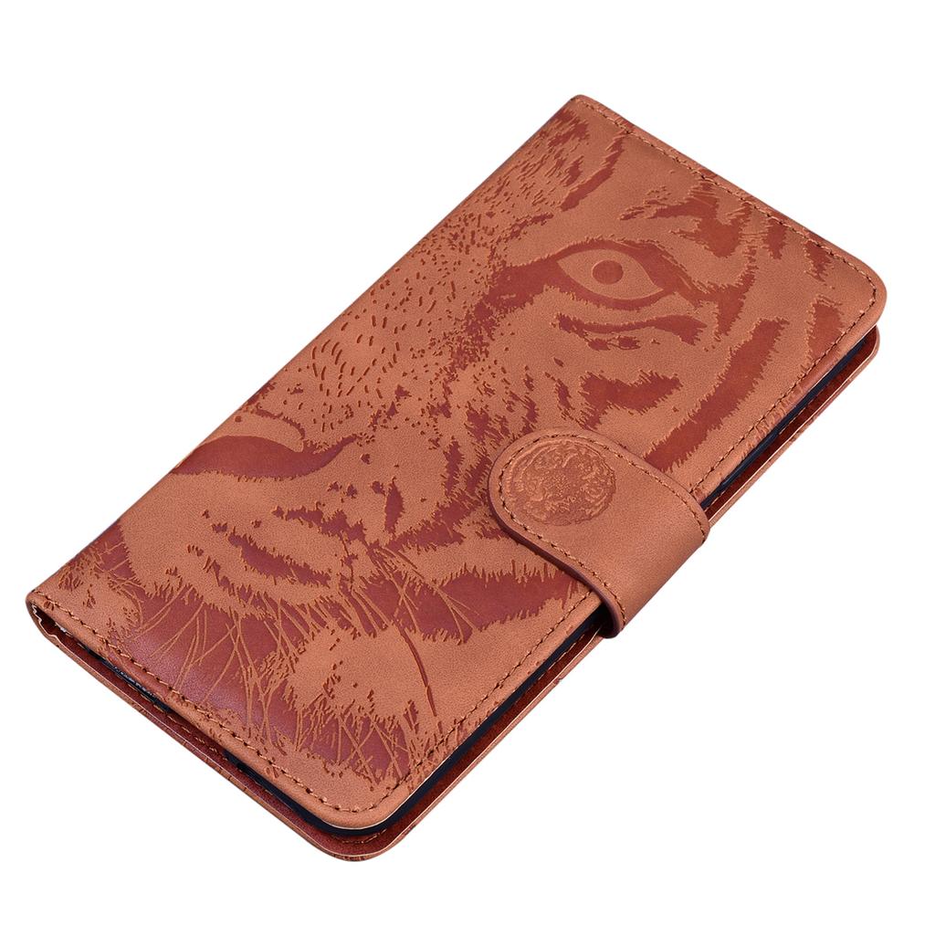 For Oppo Reno12 Pro 5G (Global) Phone Case Tiger Imprint Leather Wallet Cover