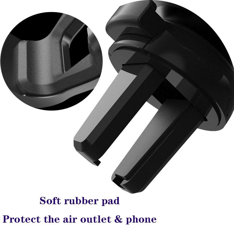 Suporte de telefone para carro Suporte de ventilação de ar para carro Suporte antiqueda por gravidade Sem suporte magnético para celular para iPhone11 XS X Samsung Xiaomi