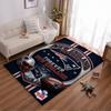 "New England Patriots Logo Sports Rug - Non-slip rug suitable for living room and bedroom sofas"
