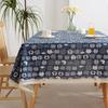 Cotton and Linen Tablecloth Fabric Net Red Girl Heart Plaid Desk Mat Rectangular Small Fresh Coffee Table Mat Table Cloth