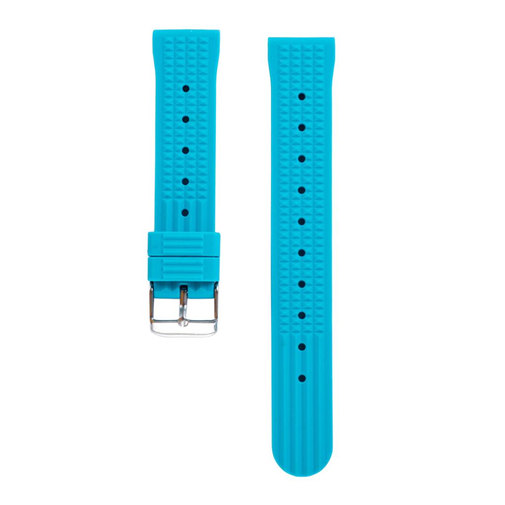 FKM Rubber Waffle Watch Strap 18mm 20mm 22mm Fluororubber Universal Diver Waterproof Comfortable Sports Fast Release Watchbands