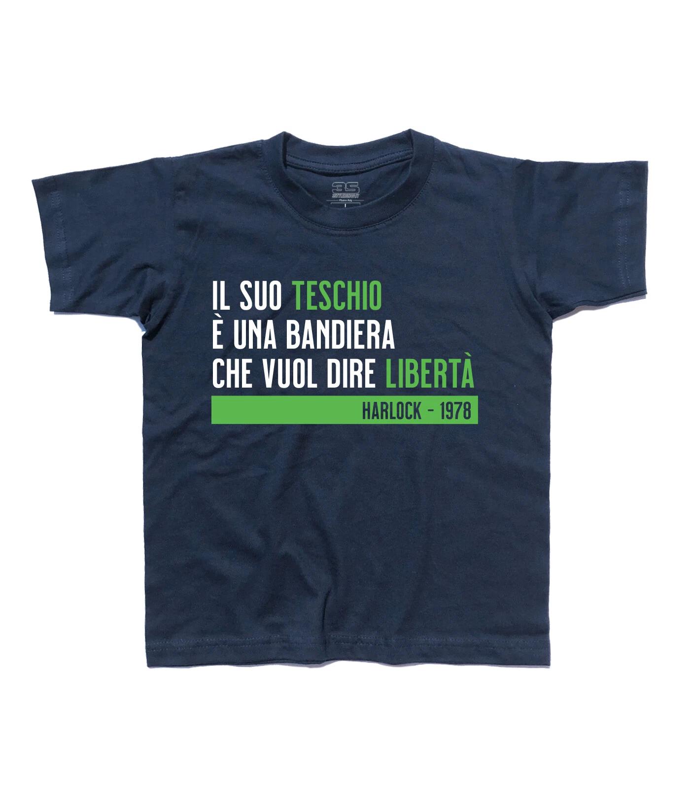 Футболка Детская Логотип КАПИТАН Пират ARCADIA Флаг Свобода Jolly Roger Картон 130