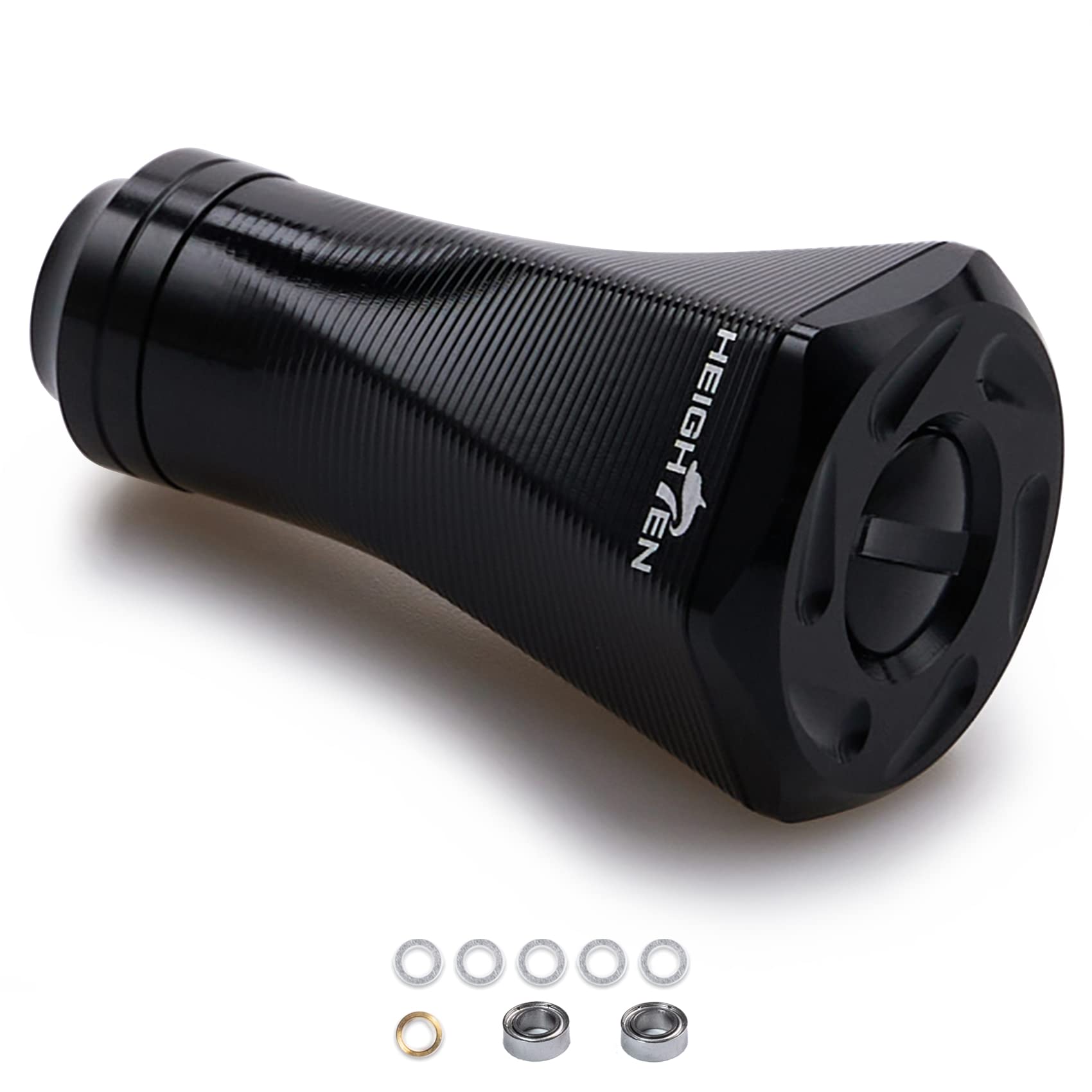 

HEIGHTEN 23мм Ручка катушки Кноб 10 цветов Универсальный для Shimano Daiwa Тип A Тип S 70 Авиационный алюминий Серия Tornado 9,5 г (Daiwa) (черный) (230) чёрный