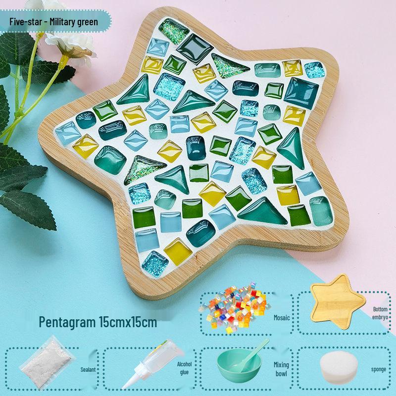 Handmade Mosaic Coaster DIY Kit for Students – Perfect for Mother's Day & Kindergarten Activities
