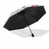 1pc Hello Kitty Automatic Opening/Closing Umbrella with Polka Dot Bow - Portable Three-Fold Design, 8-Bone Iron Frame Outdoor Umbrella for Fans, Trave