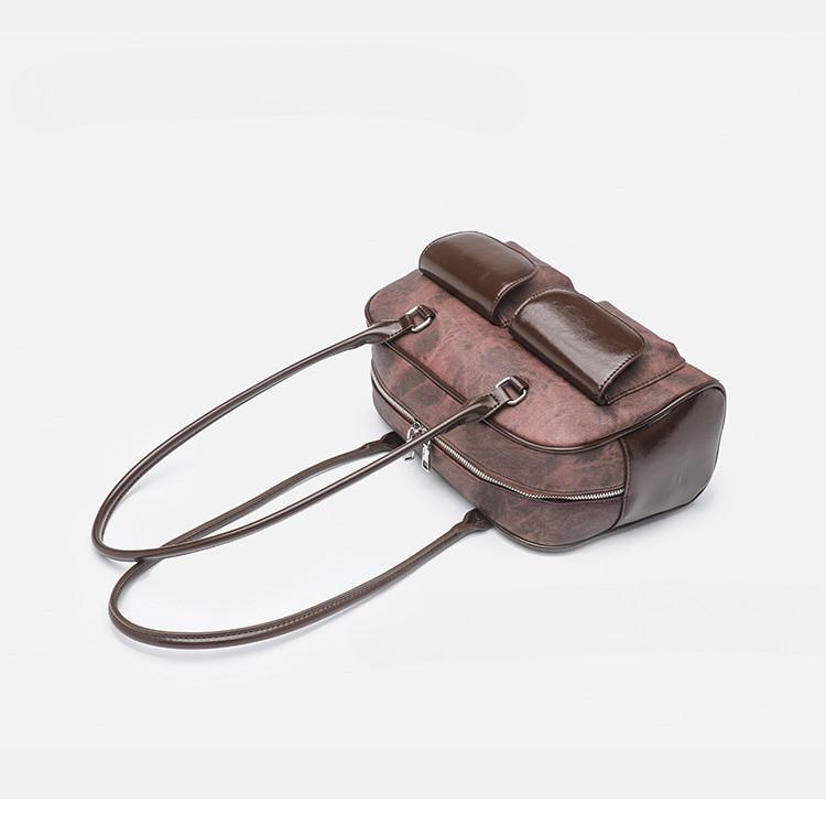 IELGY Сумка подмышки в стиле ретро цвета Майяра — фото 10