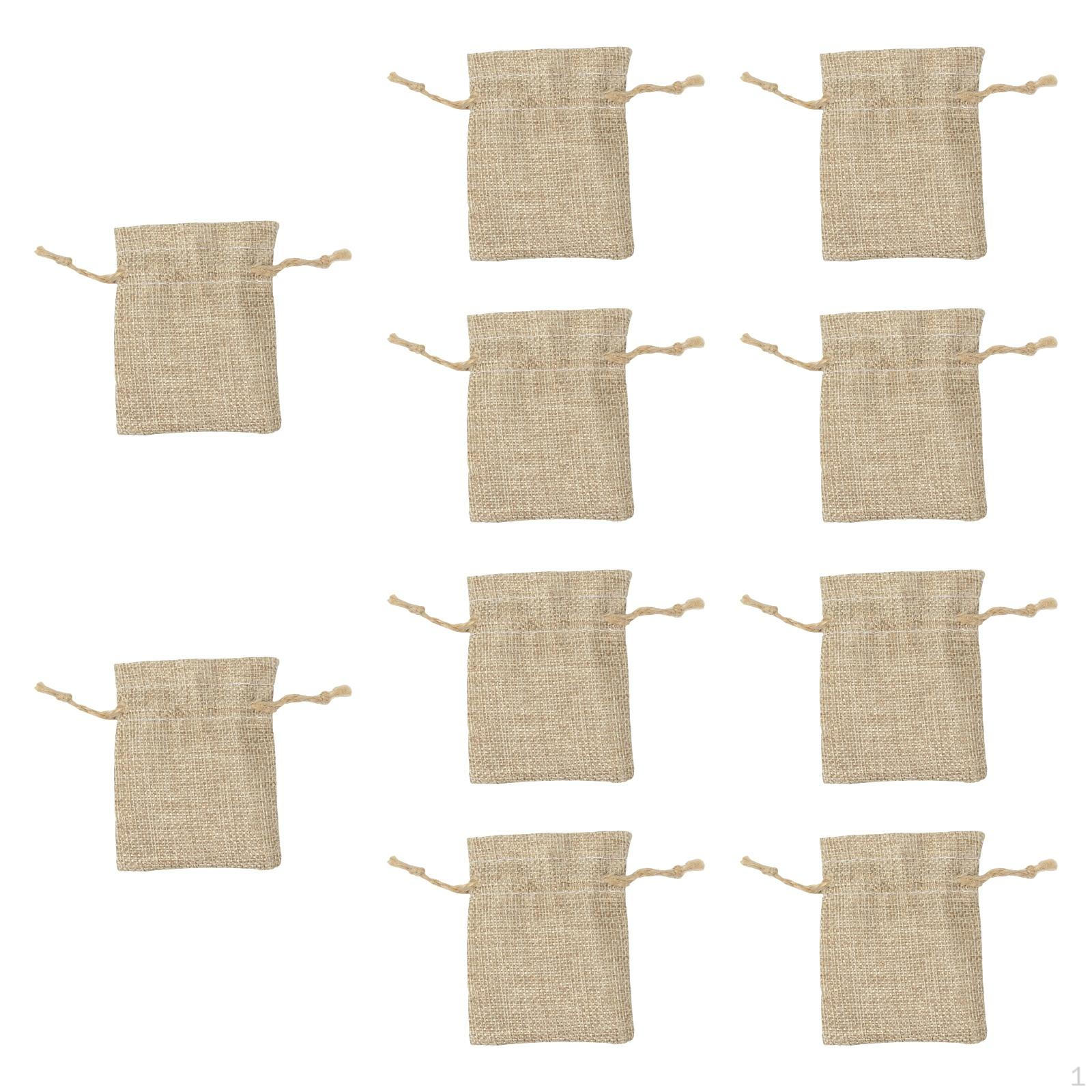 

10 шт. мешковины с завязками, подарочные пакеты с днем рождения 17cmx23cm