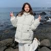 Short student padded clothes women's new stand-up collar winter padded clothes couple jacket thickened padded jacket small man