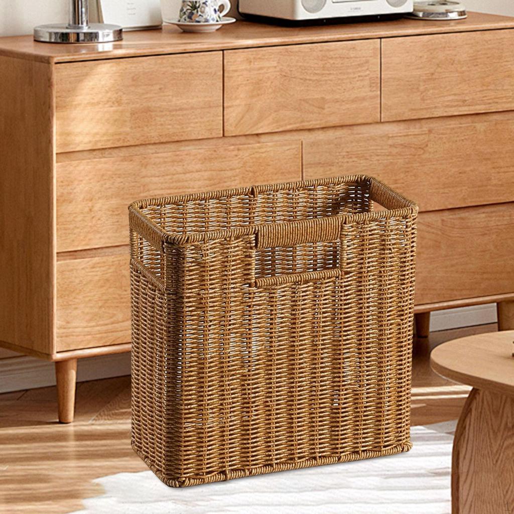 Decorative Japanese Basket for Storing Various Household Items with Handles