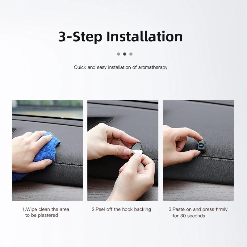 New 2026 Car Sticker Mini Car Hooks Fixing Clips Phone Data Line Organizer Auto Interior Accessories For Ford S MAX Ranger Focus