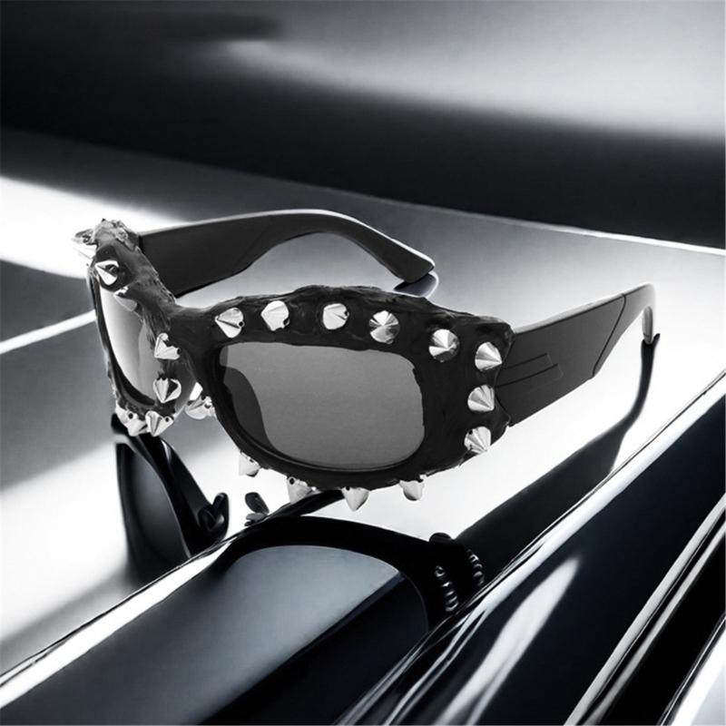 Hip Hop Sporty Sunglasses Stylish Unique Lightweight Sunglasses Futurists Shades Live Show Party Photo Props