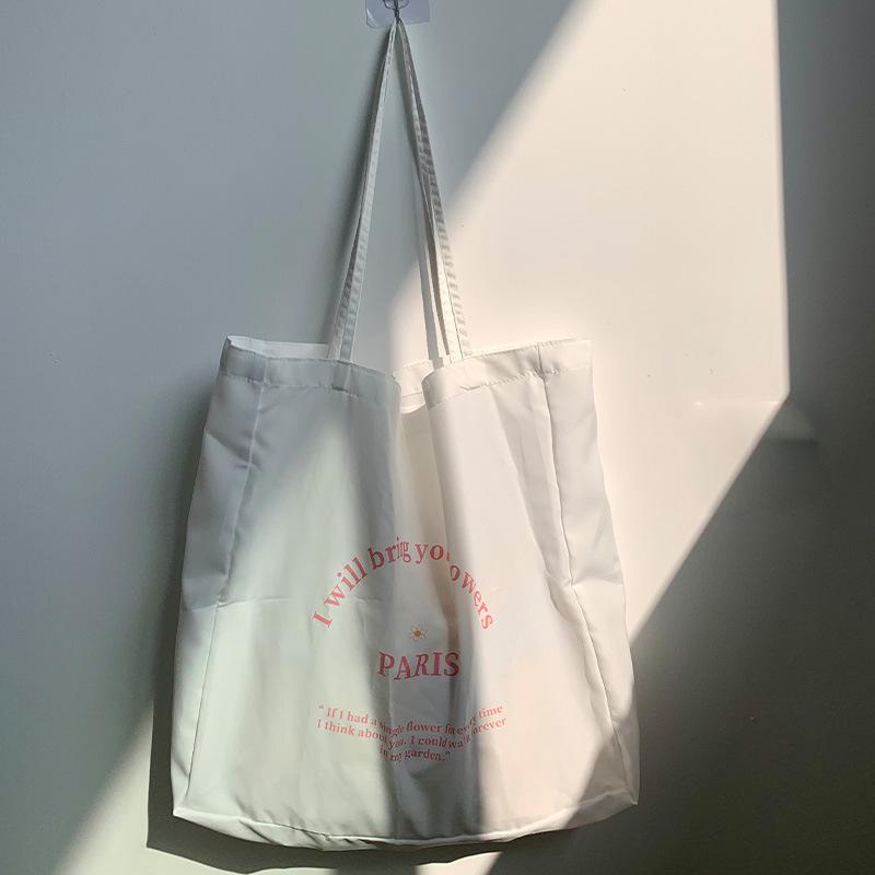 Schultertasche aus Kord-Canvas mit Leopardenmuster - Koreanischer Stil, Neues Sommer-College-Design