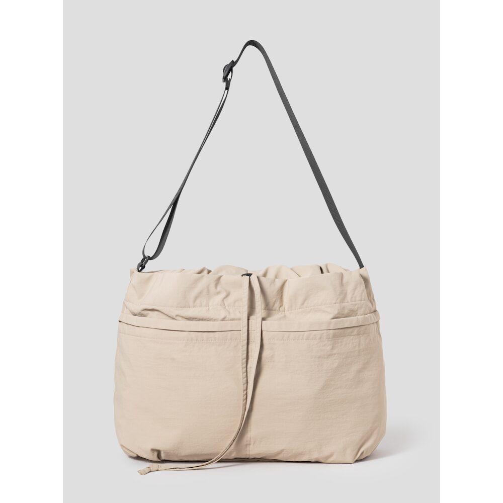 8seconds Nylon Shirred Crossbody Bag Beige