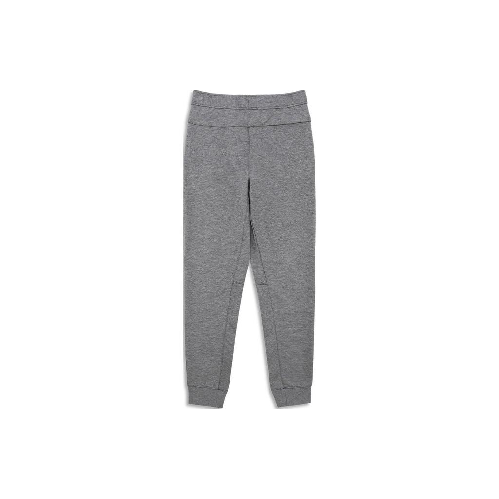 Nike Sportswear Solid Color Casual Lace-Up Mid-Rise Knit Joggers Kids Joggers Dark-Heather-Gray AJ6721-063