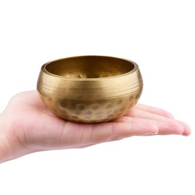 Buddha Sound Bowl Set Portable Metal Meditation Singing Bowl with Cushion and Wooden   for   Spiritual Healing