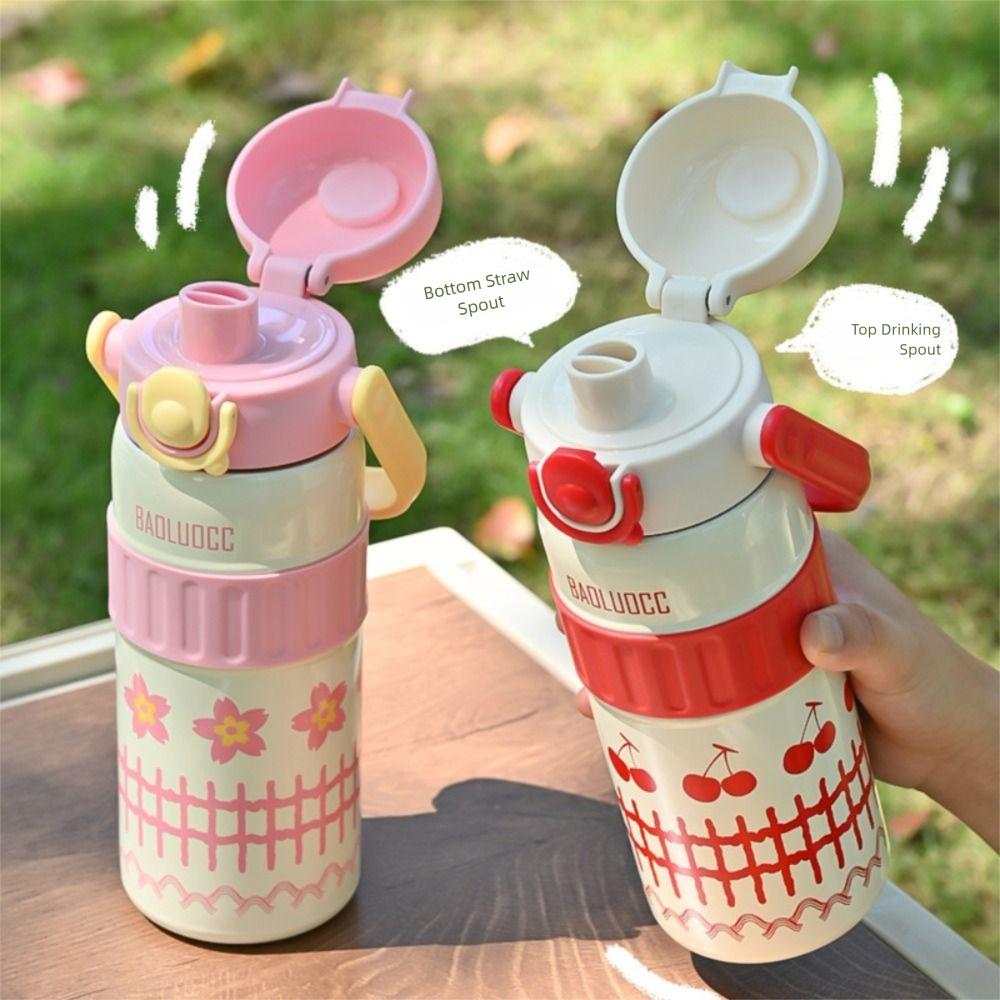 600ml Insulated Cup Large Capacity Vacuum Flasks New Thermal Mug  For Kids