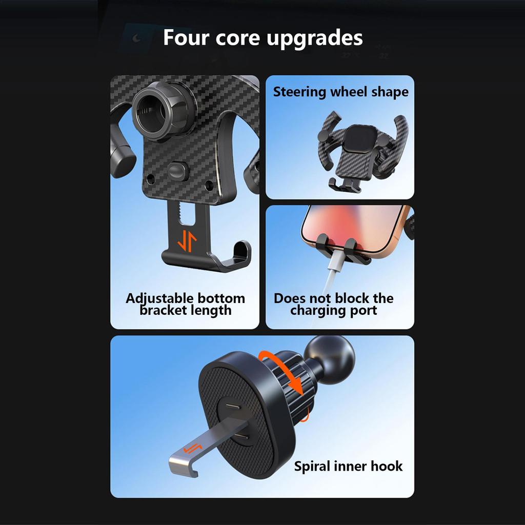 Neue Auto-Luftauslass-Handyhalterung Einziehbare Halterungen Smartphone-Stützgestell Form Schwerkraft Handy-Navigationshalterung