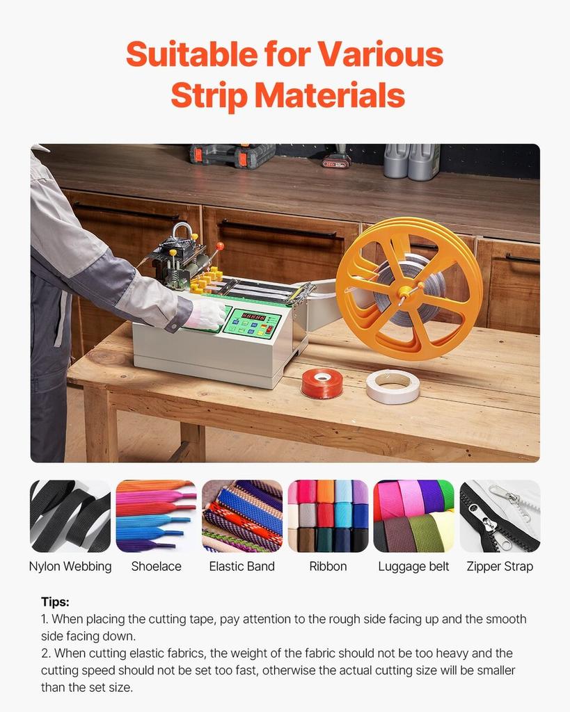 Automatic Webbing Cutting Machine Hot and Cold Ribbon Shoelaces Cutter