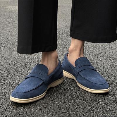 Fashion Luxury Brand Designer Loafers Men Solid Color Fashion Casual Leather Shoes Male Driving Shoes Quality Man Business Office Shoes