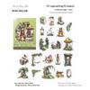 Forest Fantasy Stickers: Retro Scenery for DIY Journals and Collages