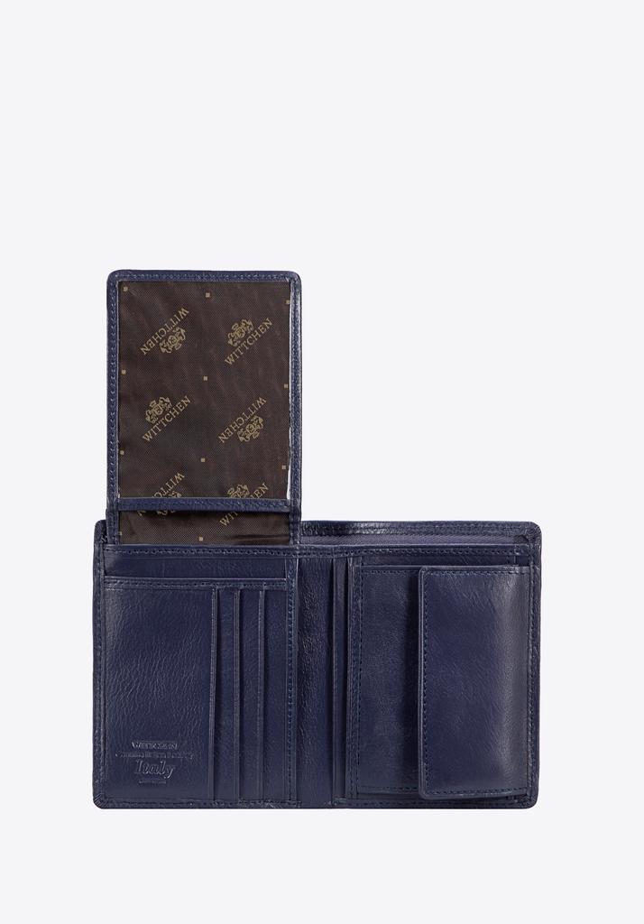 Wittchen Men's Leather Wallet, Navy Blue, Natural Leather