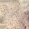 5D Exquisite Galaxy Tassel Nail Art Sticker Silver Meteor Star Chain Embossed Self-Adhesive Manicure Nail Decals for Women