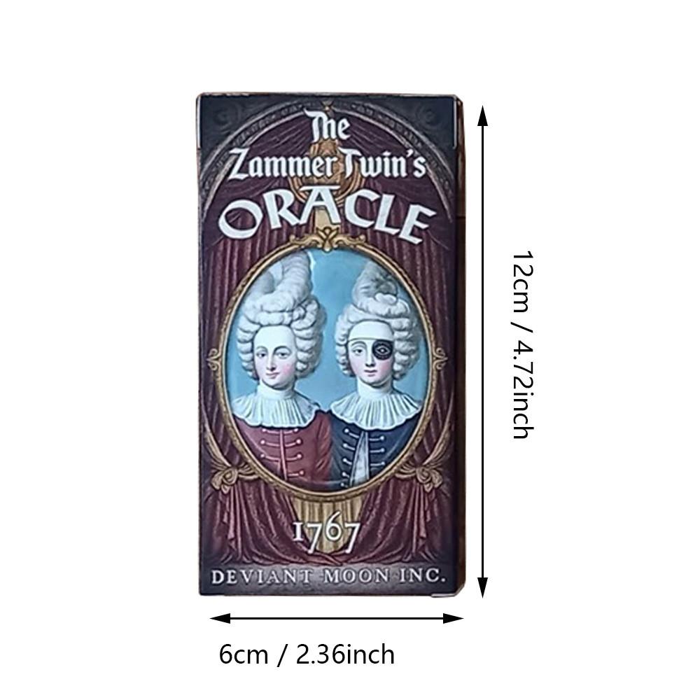 Zammer Twins Oracle Card Deck With Doublesided Embossed Design For Collectors And Card Enthusiasts