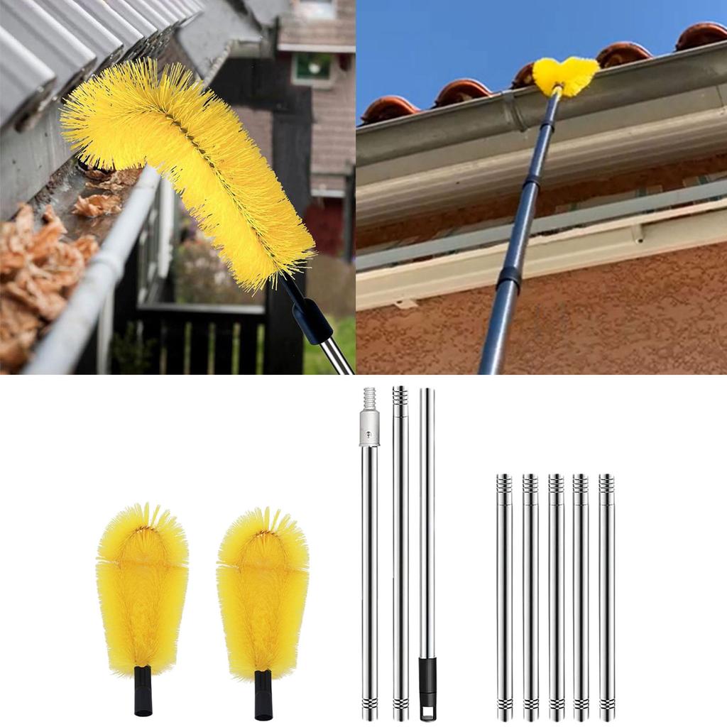 Gutter Cleaning Tool from the Ground for Cleaning Leaves and Debris Gutter Cleaning Tool Gutter Guard Cleaning Brush