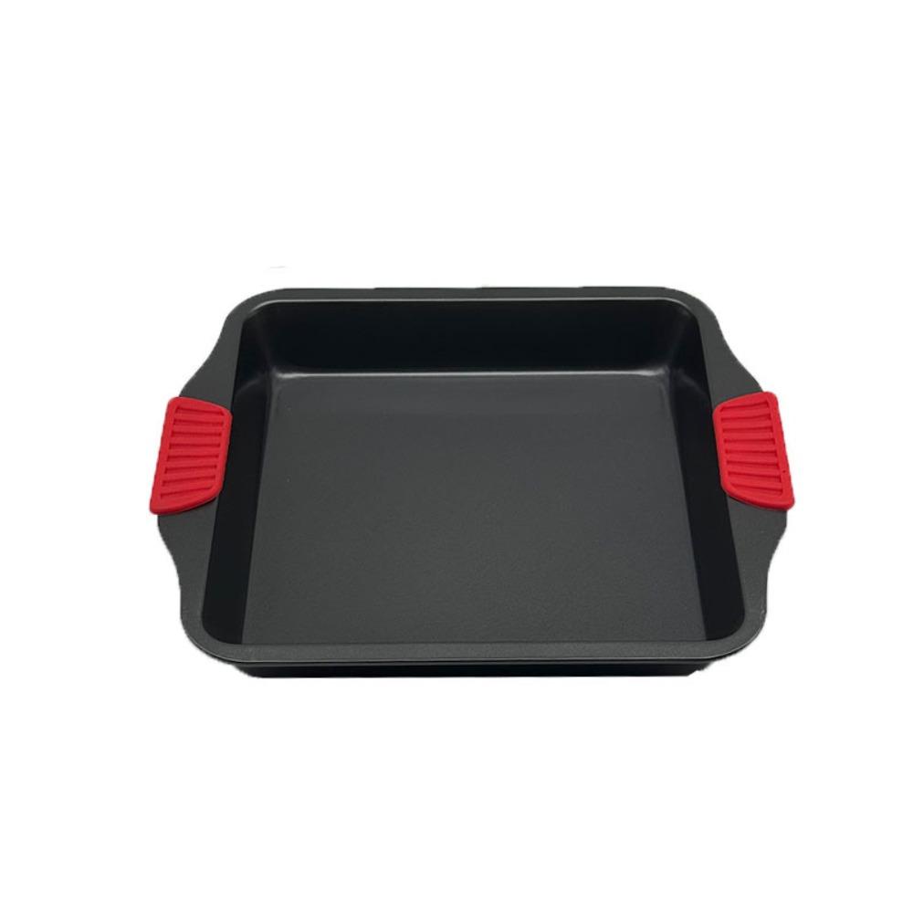 Silicone Dual-Ear Handle Pastry Baking Tray Non-Stick Baking Sheet Bread Mold Muffin Square