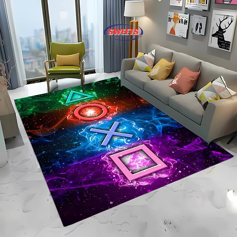 Druk 3D Kontroler do Gier Dywan Wielkopowierzchniowy do Salonu Sypialni Sofa Wycieraczka Kuchenna Mata Podłogowa Antypoślizgowa Dekoracja Trwała Mata